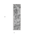 8' Runner Gray and Ivory Abstract Washable Non Skid Indoor Outdoor Runner Rug