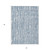 3' X 5' Blue And Ivory Abstract Washable Indoor Outdoor Area Rug - Blue, Ivory
