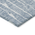 3' X 5' Blue And Ivory Abstract Washable Indoor Outdoor Area Rug