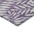 5' X 8' Purple And Ivory Floral Washable Indoor Outdoor Area Rug