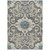 5' X 8' Beige And Charcoal Damask Washable Indoor Outdoor Area Rug