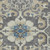 5' X 8' Beige And Charcoal Damask Washable Indoor Outdoor Area Rug