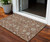 3' X 5' Brown Ivory And Gray Moroccan Washable Indoor Outdoor Area Rug