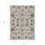3' X 5' Ivory Beige And Taupe Oriental Washable Indoor Outdoor Area Rug
