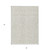 3' X 5' Ivory And Beige Damask Washable Indoor Outdoor Area Rug