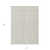 3' X 5' Ivory And Beige Damask Washable Indoor Outdoor Area Rug