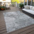 3' X 5' Gray Silver And Charcoal Nautical Washable Indoor Outdoor Area Rug - Gray, Silver, Charcoal