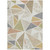 3' X 5' Ivory Brown And Green Geometric Washable Indoor Outdoor Area Rug