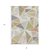 3' X 5' Ivory Brown And Green Geometric Washable Indoor Outdoor Area Rug