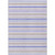 3' X 5' Ivory Blue And Gray Striped Washable Indoor Outdoor Area Rug