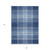 3' X 5' Navy Blue Black And Ivory Plaid Washable Indoor Outdoor Area Rug