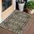 3' X 5' Black Taupe And Beige Moroccan Washable Indoor Outdoor Area Rug