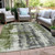 Abstract Washable Indoor Outdoor Area Rug
