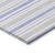 2' X 3' Ivory Blue and Gray Striped Washable Non Skid Indoor Outdoor Area Rug