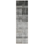 8' Runner Gray Ombre Washable Non Skid Indoor Outdoor Runner Rug