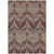 3' X 5' Burgundy Beige And Charcoal Ikat Washable Indoor Outdoor Area Rug
