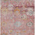 5' X 8' Pink Gray And Gold Floral Washable Indoor Outdoor Area Rug