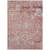 5' X 8' Pink Gray And Gold Floral Washable Indoor Outdoor Area Rug