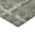 5' X 8' Olive Green Gray And Beige Striped Washable Indoor Outdoor Area Rug