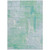 3' X 5' Sky Blue And Blue Abstract Washable Indoor Outdoor Area Rug