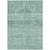 5' X 8' Aqua And Teal Blue Medallion Washable Indoor Outdoor Area Rug