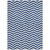 3' X 5' Navy Blue And Ivory Chevron Washable Indoor Outdoor Area Rug
