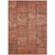3' X 5' Salmon Copper And Gray Patchwork Washable Indoor Outdoor Area Rug
