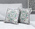 18" x 18" Off White Blown Seam Floral Indoor Outdoor Throw Pillow