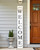 72" White Solid Wood Welcome Porch Sign
