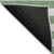 2' X 8' Green and White Striped Washable Indoor Outdoor Runner Rug