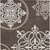 3' X 5' Chocolate Beige And Ivory Floral Medallion Washable Indoor Outdoor Area Rug