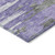 5' X 8' Purple Ivory And Charcoal Abstract Washable Indoor Outdoor Area Rug