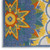 6' X 9' Ivory Blue Yellow And Orange Floral Indoor Outdoor Area Rug
