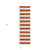 8' Runner Orange Striped Washable Non Skid Indoor Outdoor Runner Rug