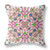 26" X 26" Pink and Green Blown Seam Paisley Indoor Outdoor Throw Pillow
