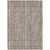 3' X 5' Brown And Ivory Striped Washable Indoor Outdoor Area Rug