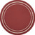 4' Red And Ivory Round Indoor Outdoor Area Rug