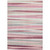 3' X 5' Pink Ivory And Gray Striped Washable Indoor Outdoor Area Rug