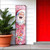 36" Pink Red And White Christmas Santa and Snowman Solid Wood Reversible Porch Sign