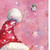 36" Pink Red And White Christmas Santa and Snowman Solid Wood Reversible Porch Sign