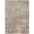 5' X 8' Taupe and Ivory Abstract Washable Non Skid Indoor Outdoor Area Rug