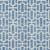 5' X 8' Denim Blue And Ivory Geometric Washable Indoor Outdoor Area Rug - Denim Blue, Ivory