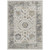 3' X 5' Ivory And Gray Floral Washable Indoor Outdoor Area Rug - Ivory, Gray