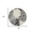 5' Black And White Round Floral Indoor Outdoor Area Rug - Black, White