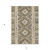 3' X 5' Beige Geometric Washable Indoor Outdoor Area Rug - Beige