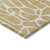 5' X 8' Gold And Ivory Geometric Washable Indoor Outdoor Area Rug Transitional Style - Gold, Ivory Color