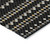 3' X 5' Black And Taupe Striped Washable Indoor Outdoor Area Rug