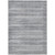 5' X 8' Gray And Silver Striped Washable Indoor Outdoor Area Rug - Gray, Silver