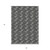 5' X 8' Black And Ivory Geometric Washable Indoor Outdoor Area Rug Transitional Style - Black, Ivory Color