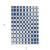 5' X 8' Navy Blue And Ivory Geometric Washable Indoor Outdoor Area Rug Transitional Style - Navy Blue, Ivory Color